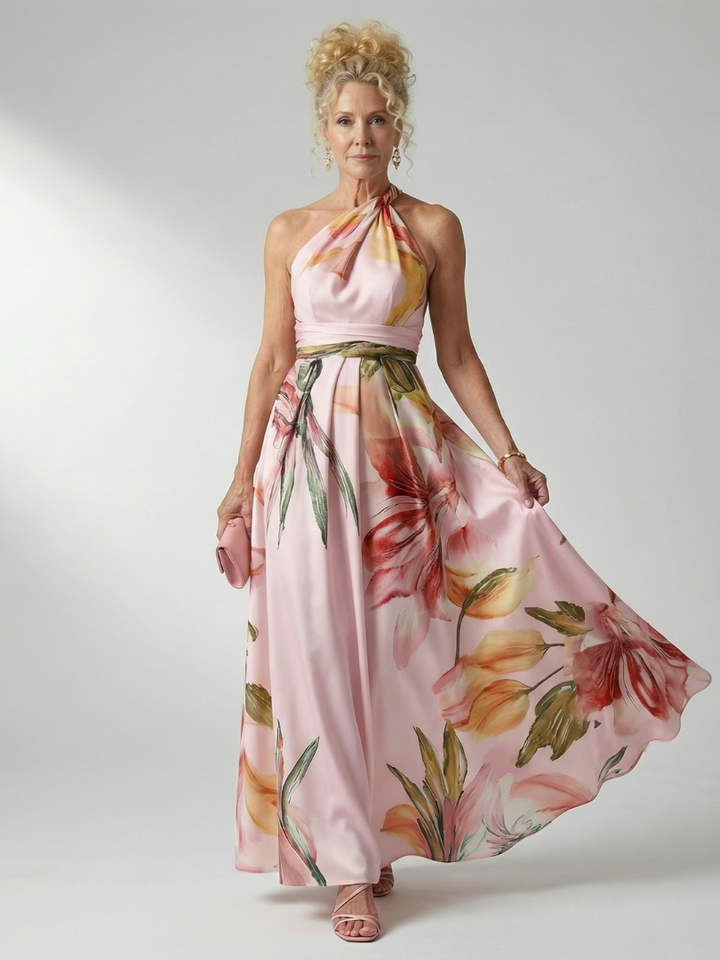 Amiel | Halter Maxi Dress