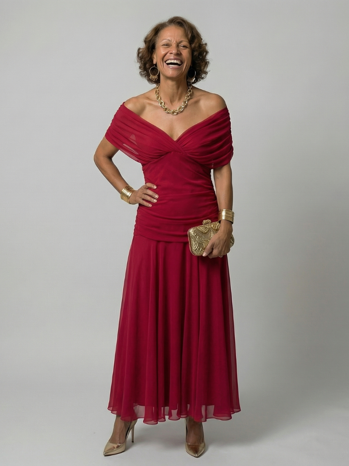 Calen | Off-Shoulder Midi Dress