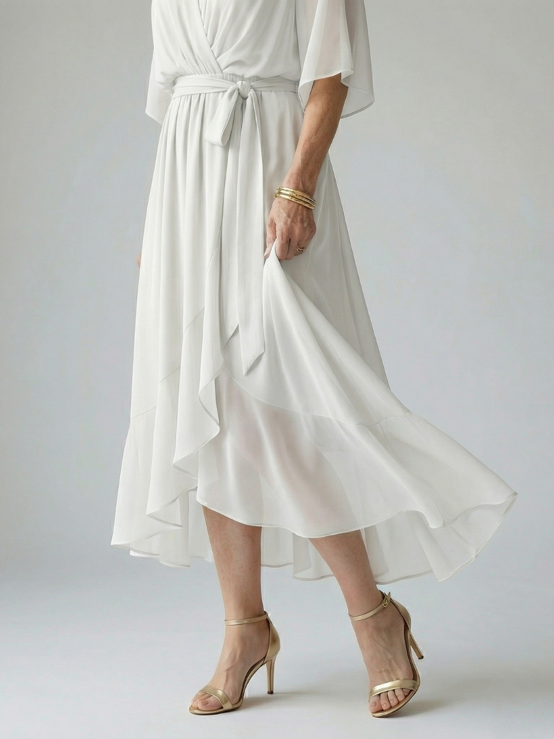 Myra | Draped Midi Dress