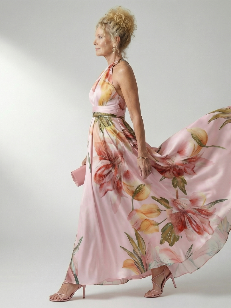 Amiel | Halter Maxi Dress