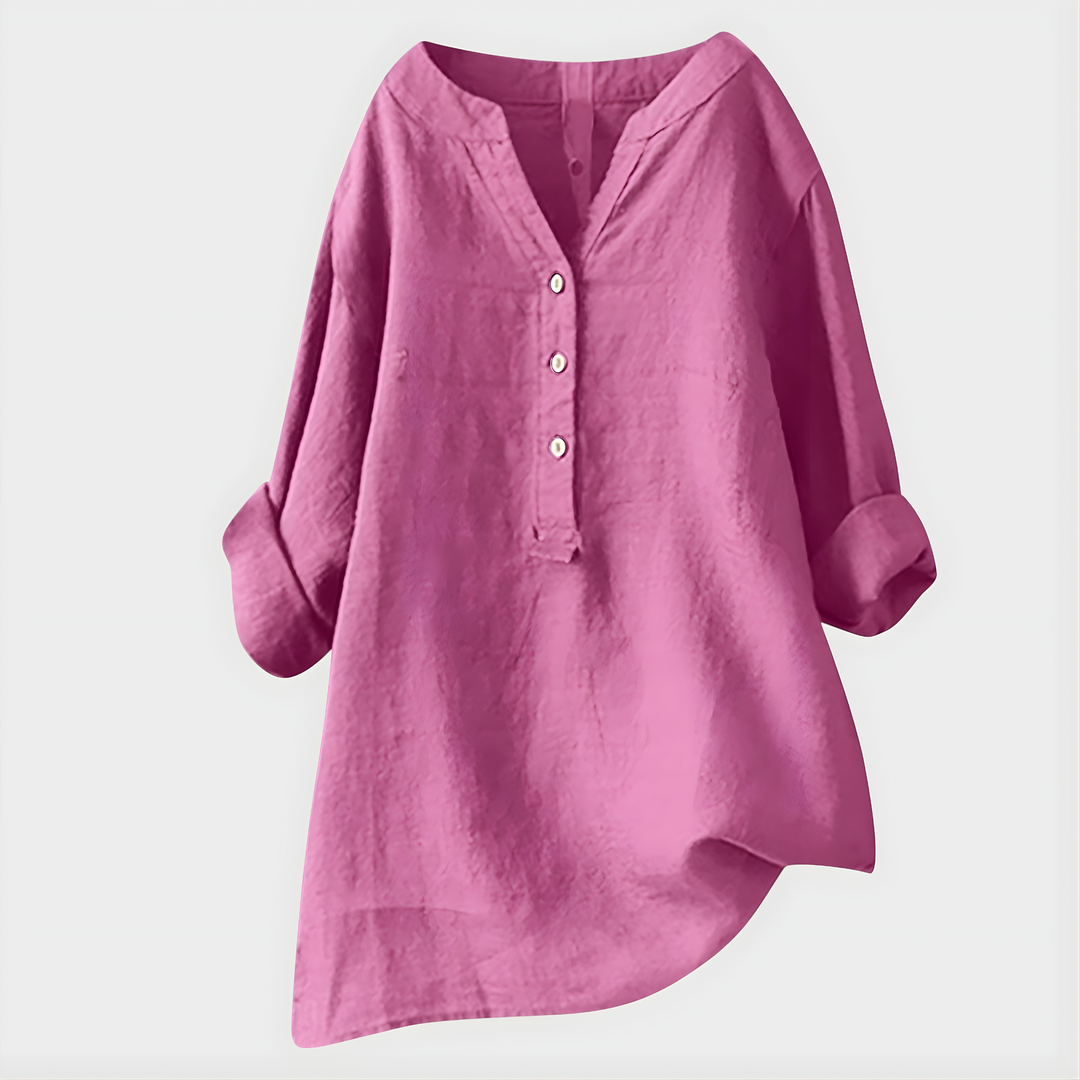 Winola | Relaxed V-Neck Blouse