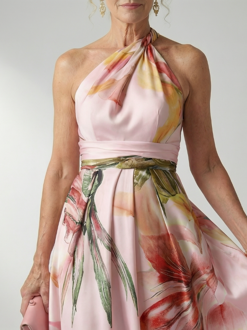 Amiel | Halter Maxi Dress