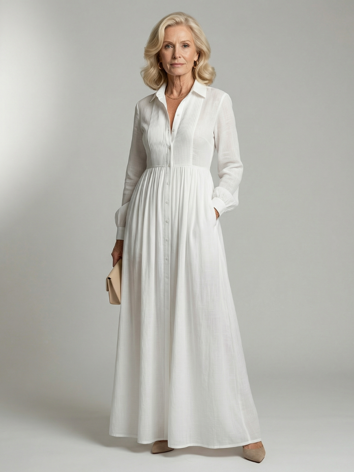 Lioren | Button Maxi Dress