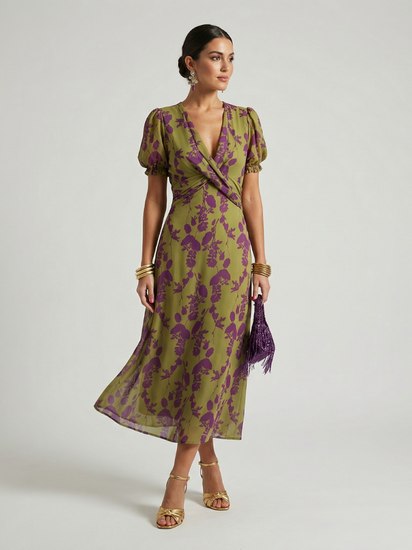 Virel | Wrap Midi Dress