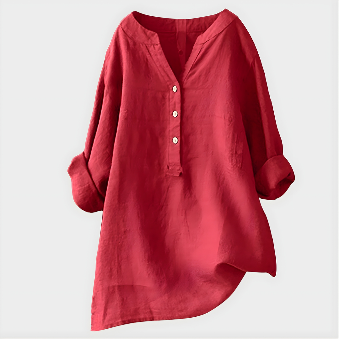 Winola | Relaxed V-Neck Blouse