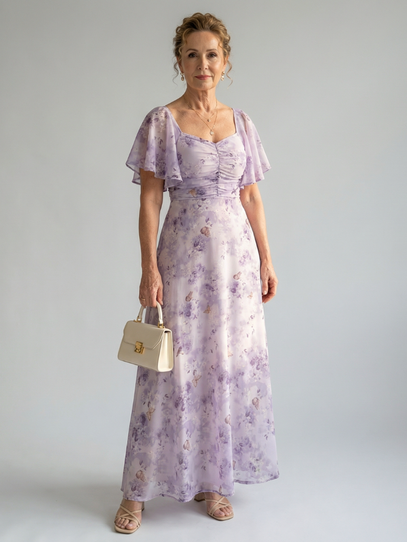Vaelis | Square Neck Midi Dress
