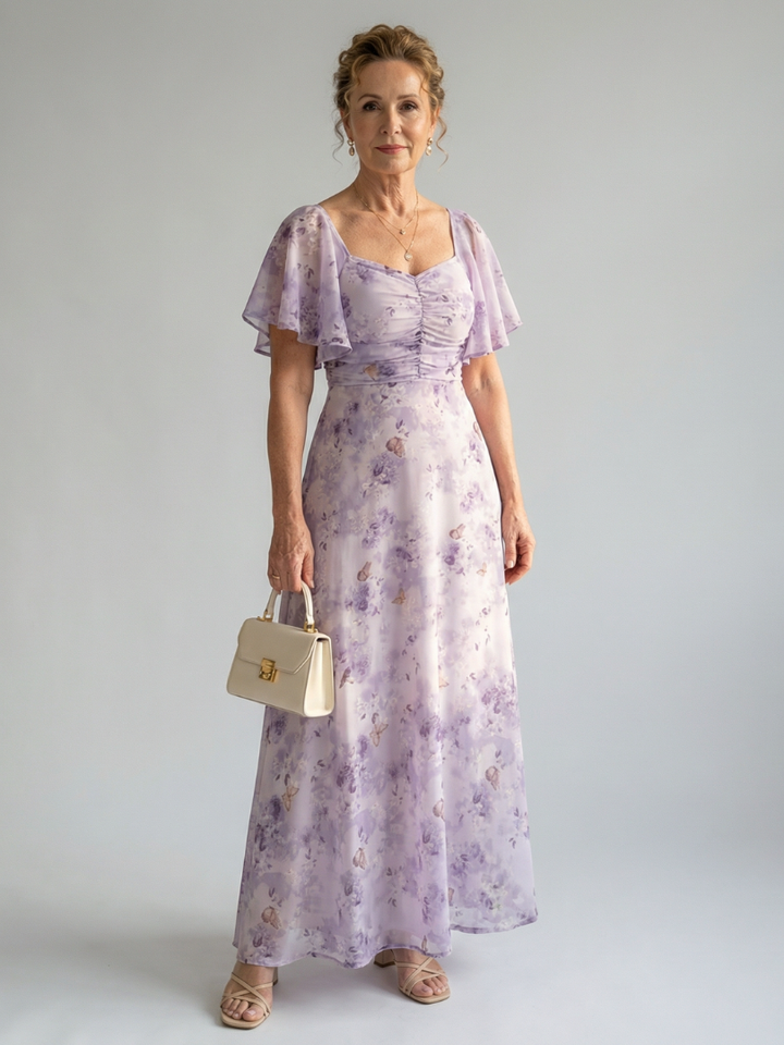Vaelis | Square Neck Midi Dress