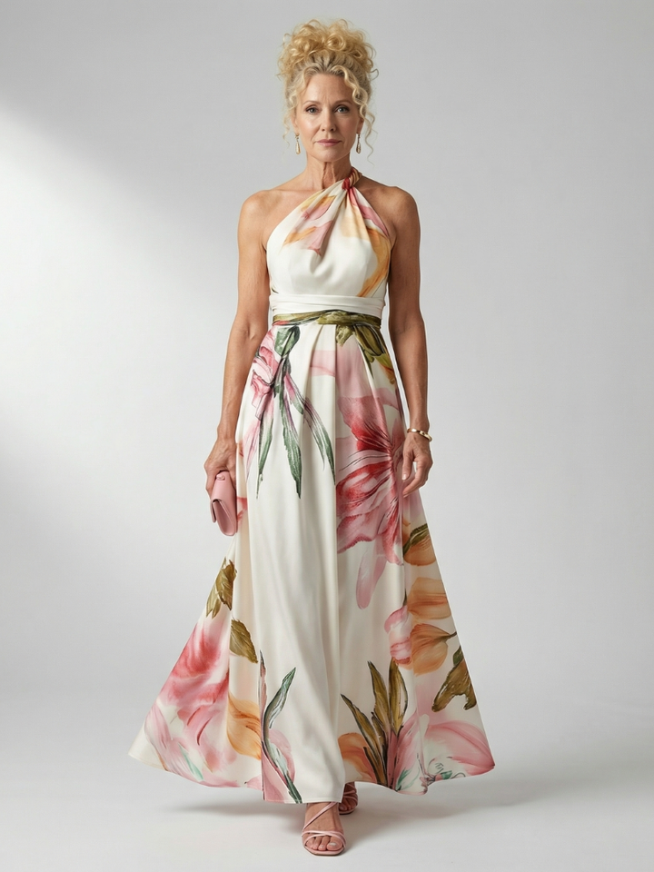 Amiel | Halter Maxi Dress