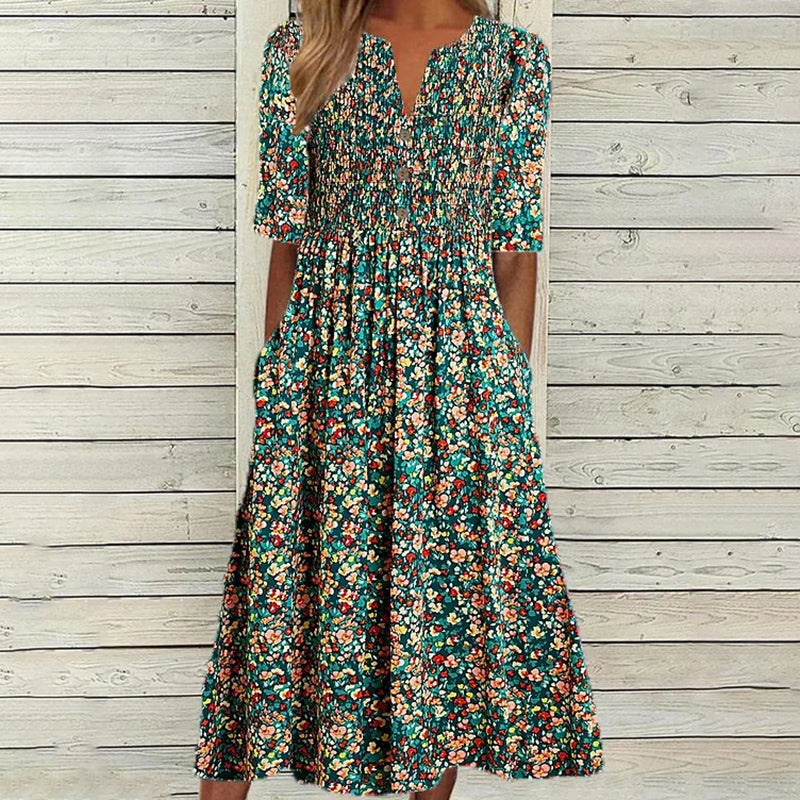 Lisanne | Floral Midi Dress
