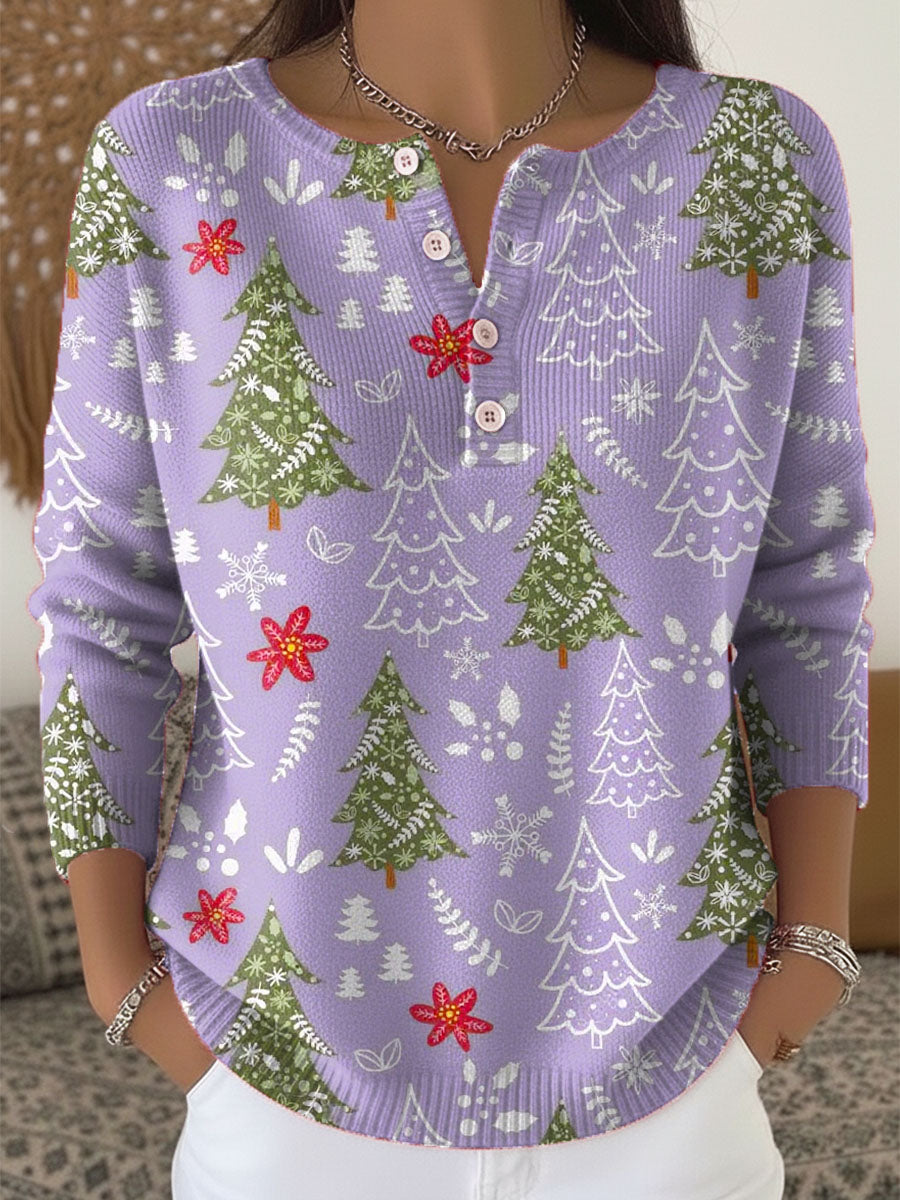 Sandra | Christmas Jumper with Buttons