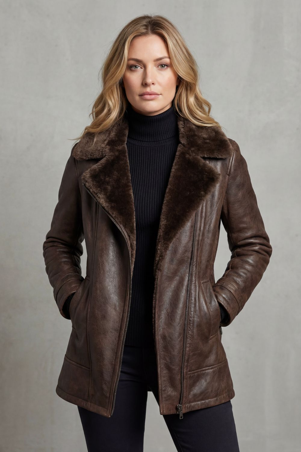 Lynette – Shearling-lined Jacket