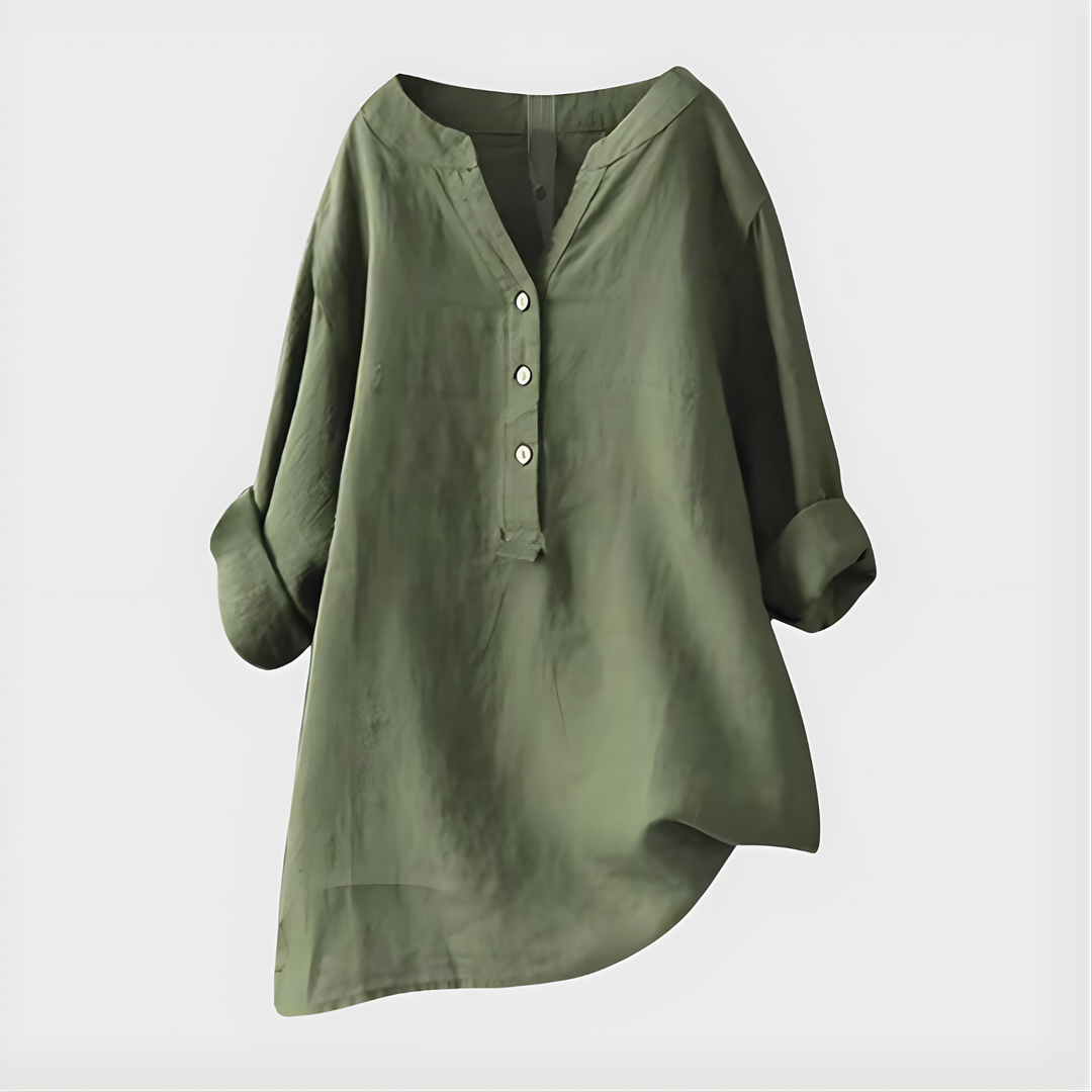 Winola | Relaxed V-Neck Blouse