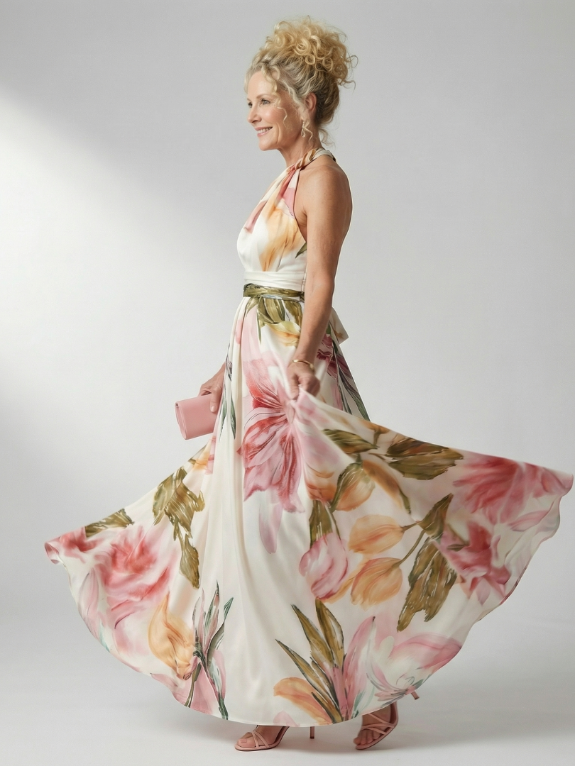 Amiel | Halter Maxi Dress