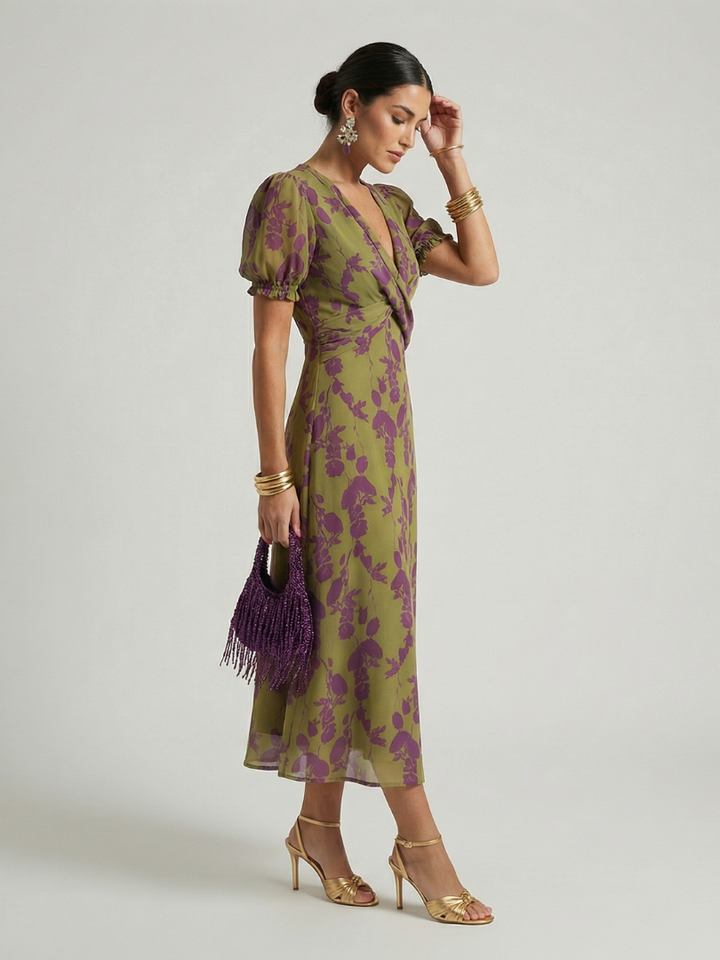 Virel | Wrap Midi Dress