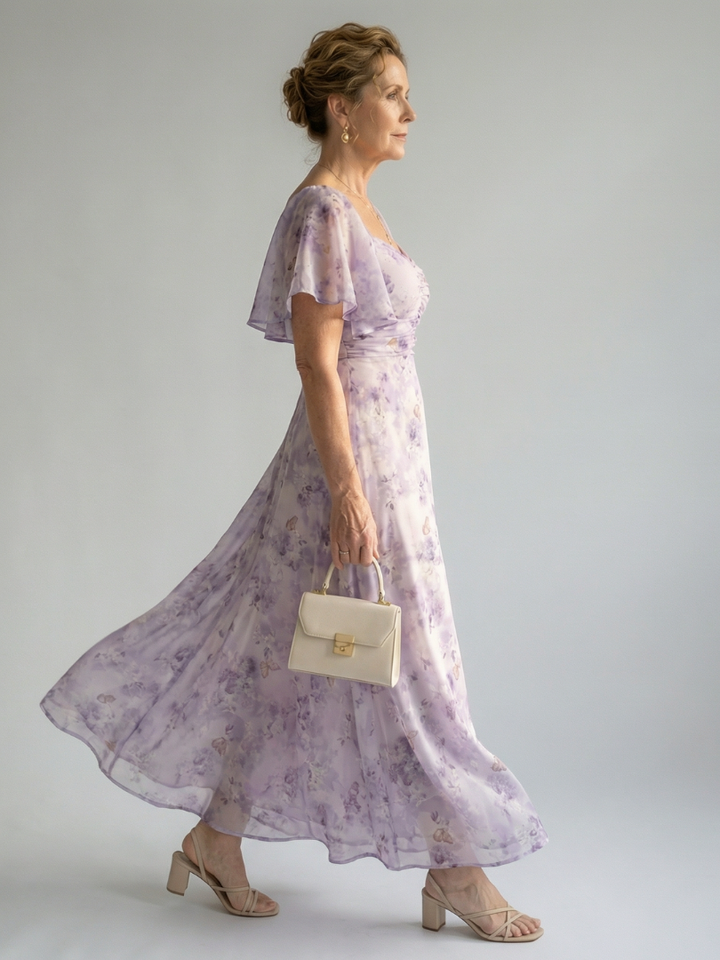 Vaelis | Square Neck Midi Dress