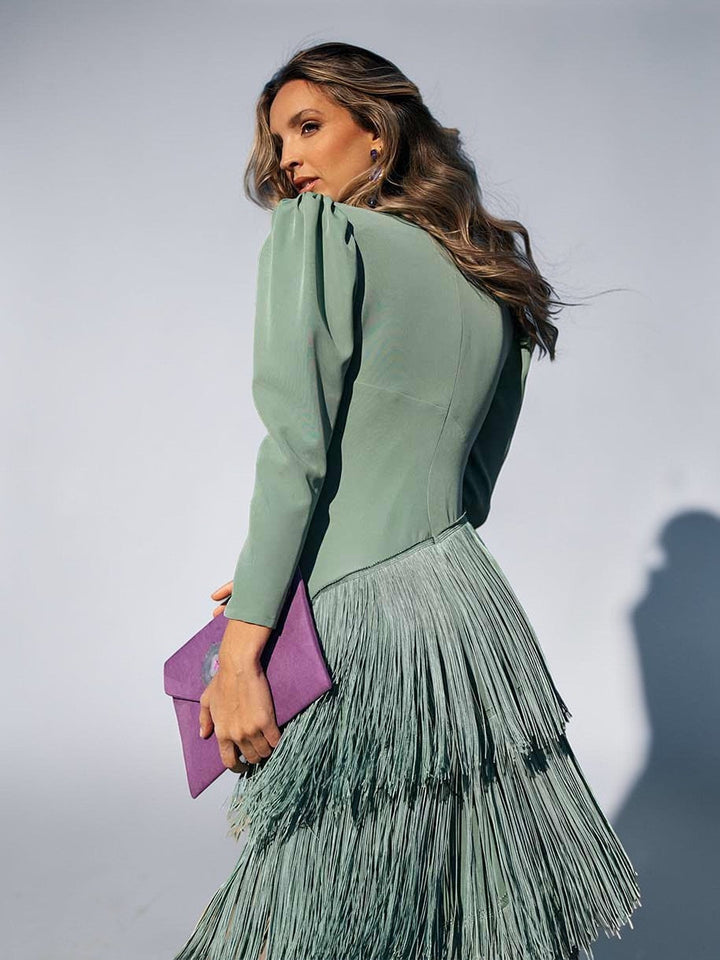 Araminta | Fringe Detail Dress
