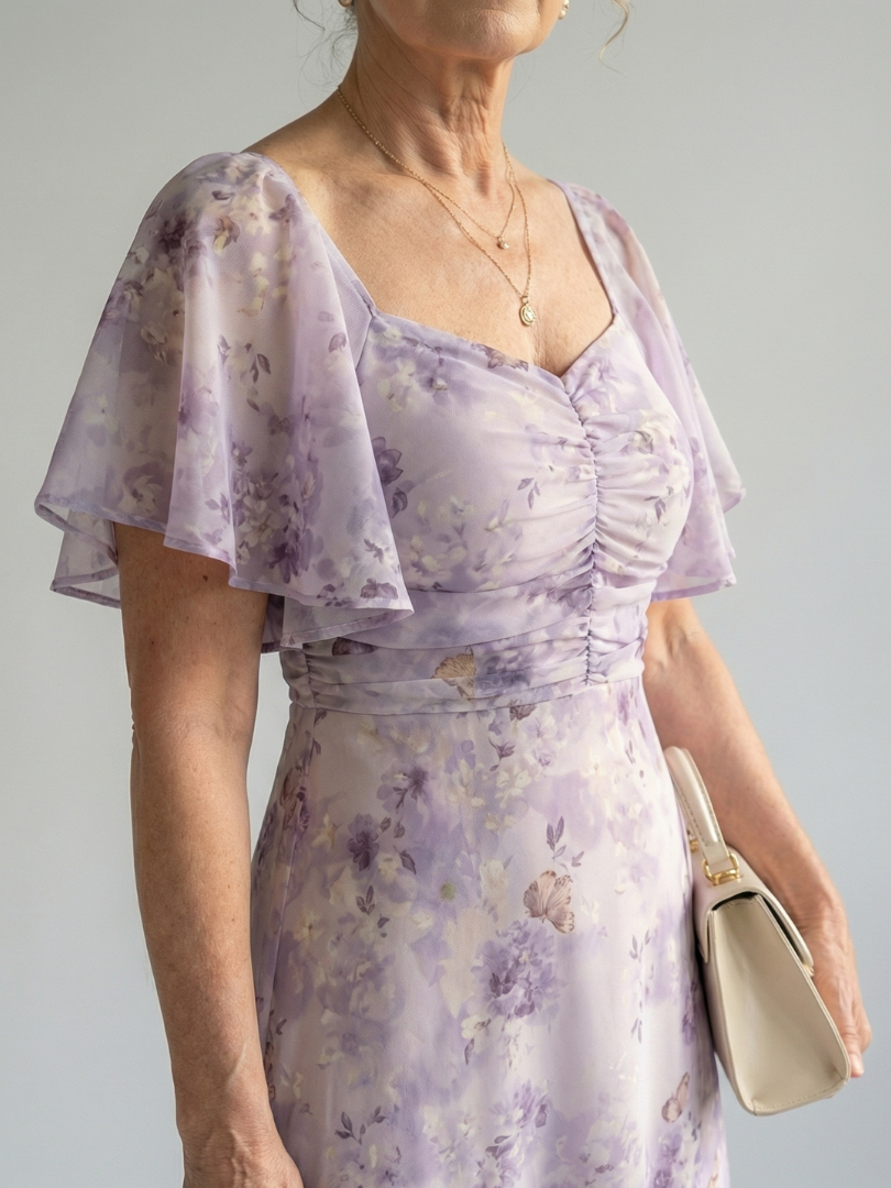 Vaelis | Square Neck Midi Dress