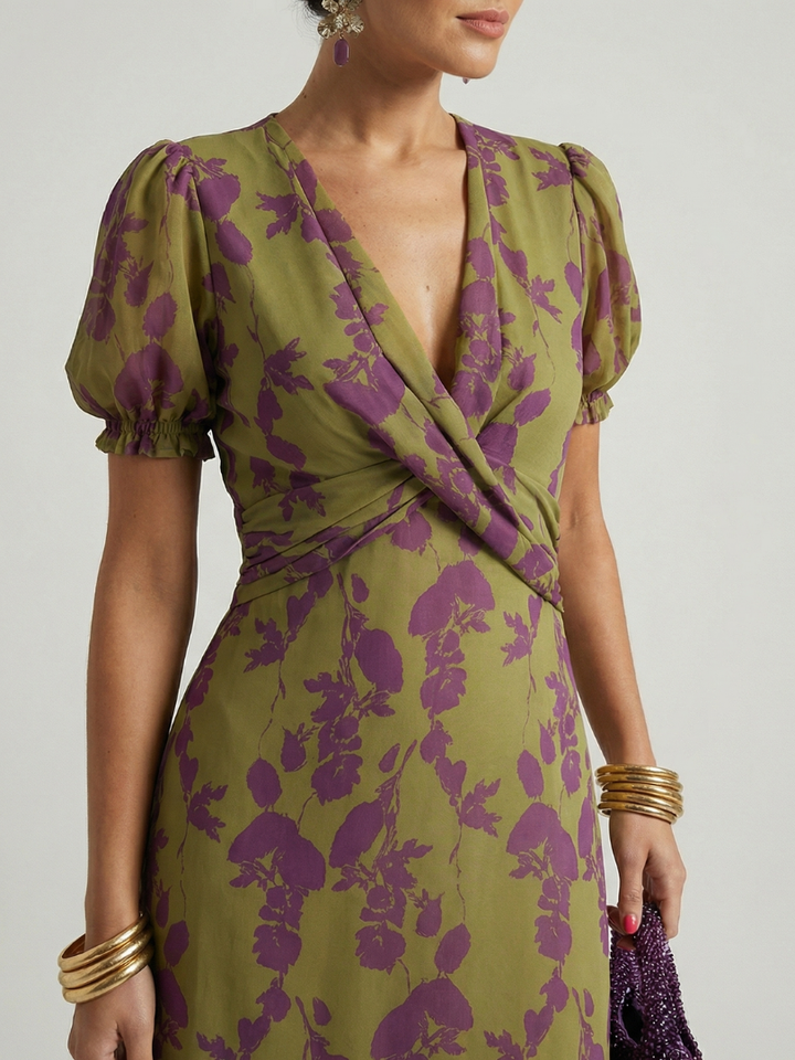 Virel | Wrap Midi Dress