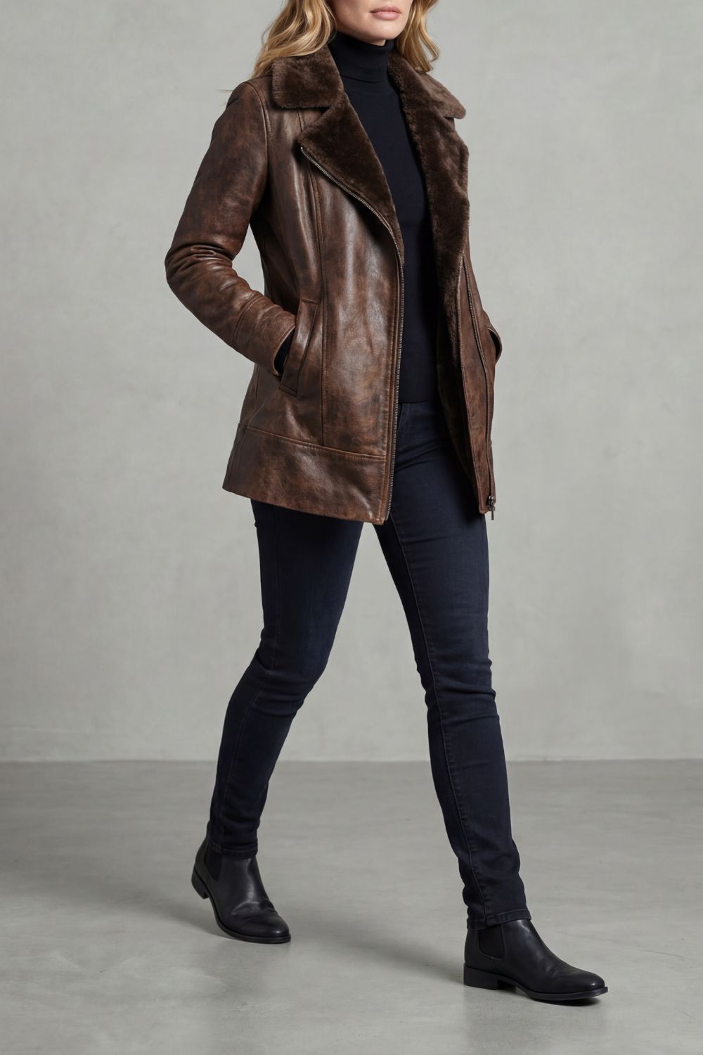 Lynette – Shearling-lined Jacket