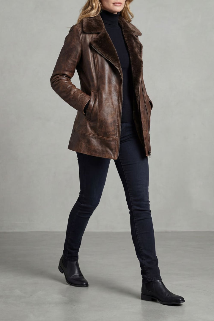 Lynette – Shearling-lined Jacket