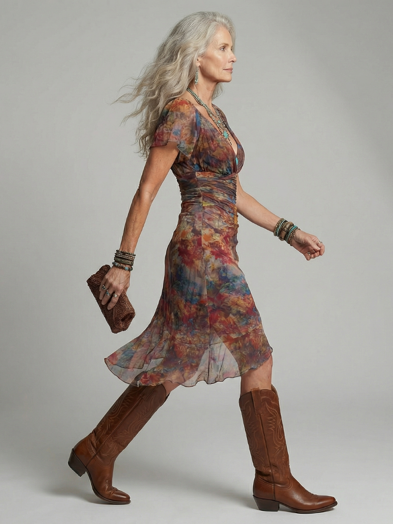 Aeris | Asymmetrical Midi Dress