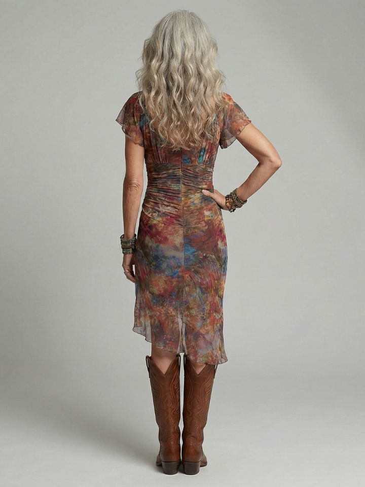 Aeris | Asymmetrical Midi Dress