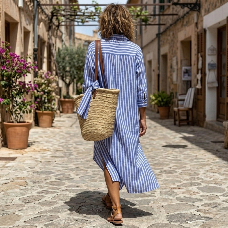 Sepora | Elegant Striped Summer Dress