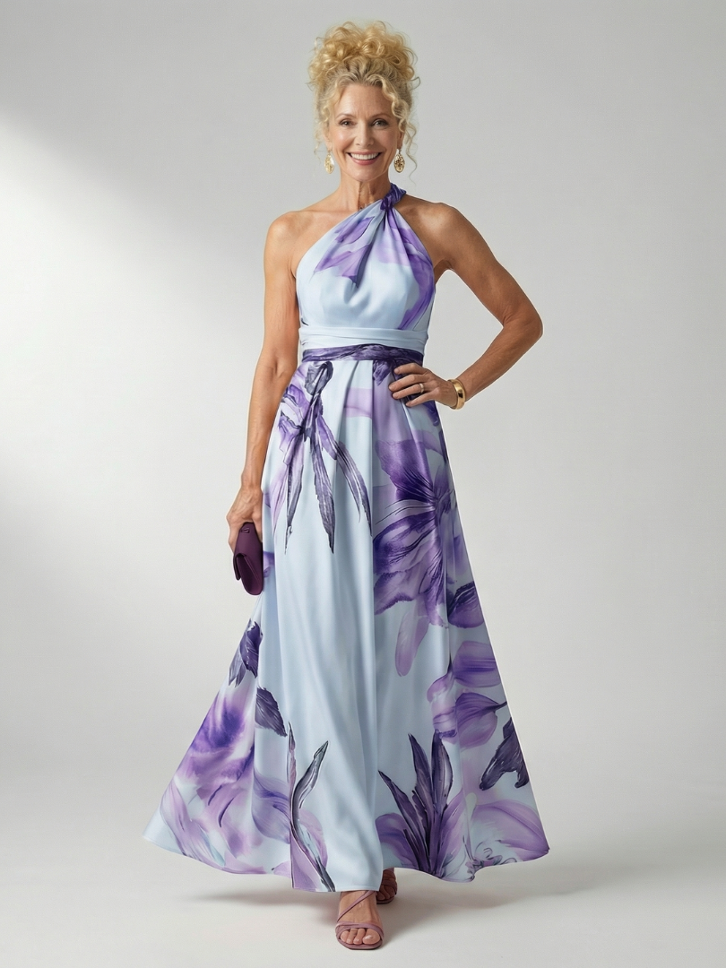 Amiel | Halter Maxi Dress