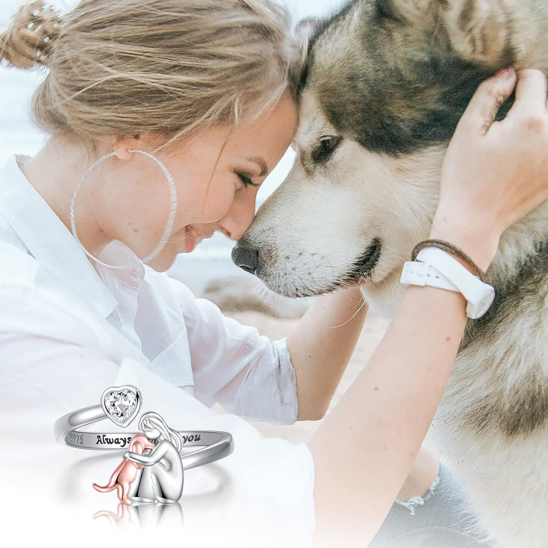 Lorelai™ – Dog Icon Ring for Eternal Companionship