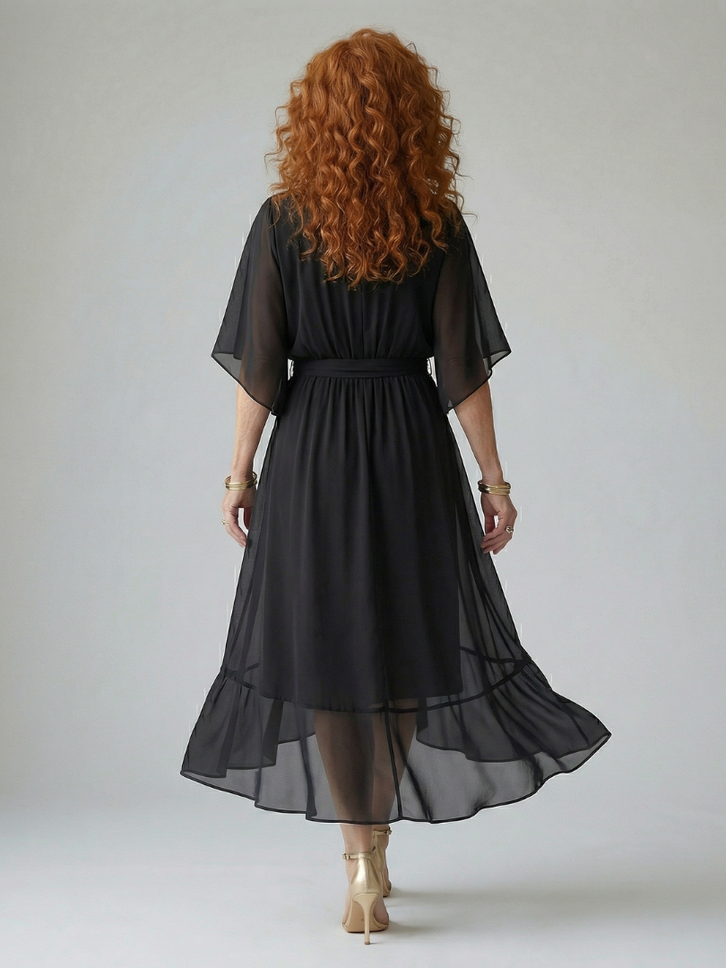Myra | Draped Midi Dress