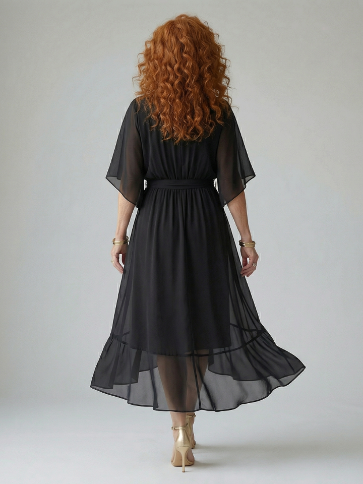 Myra | Draped Midi Dress