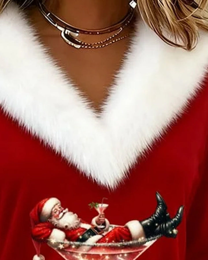 Mariah | Velvet Christmas Top