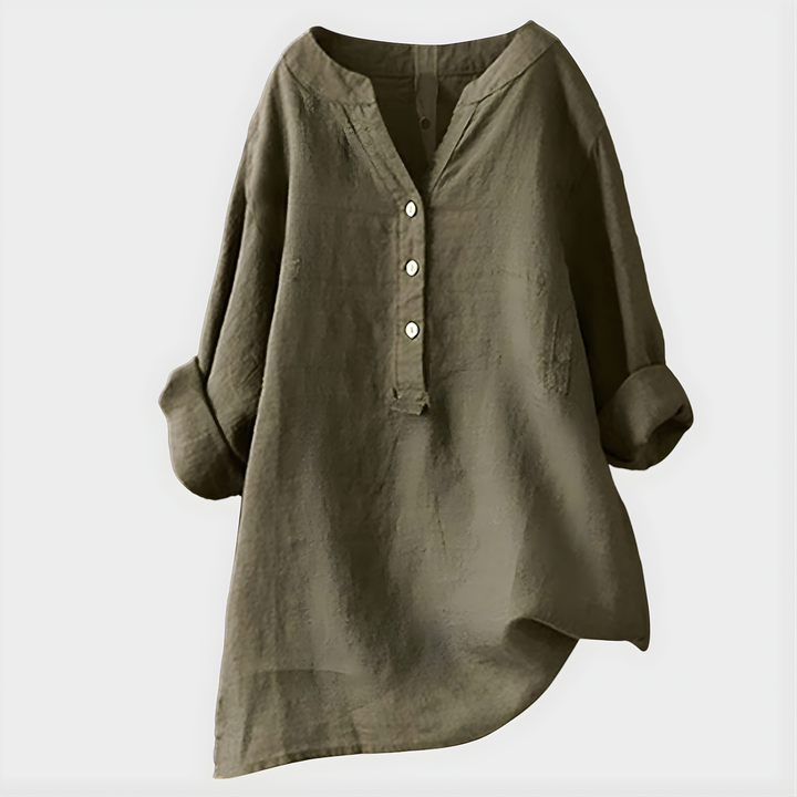 Winola | Relaxed V-Neck Blouse