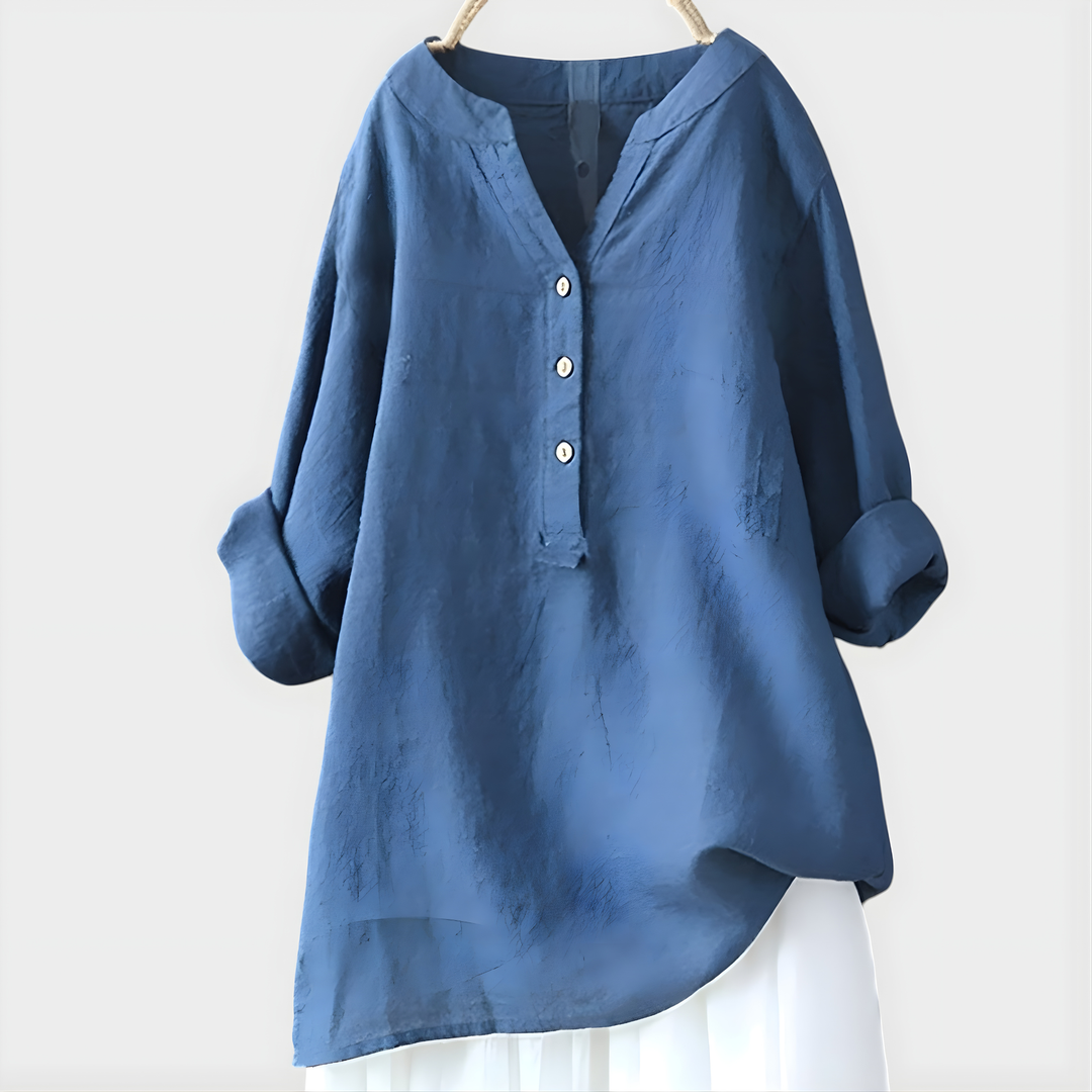 Winola | Relaxed V-Neck Blouse