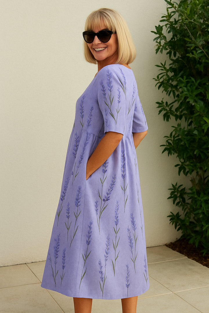 Meghan | Elegant Flowing Midi Dress