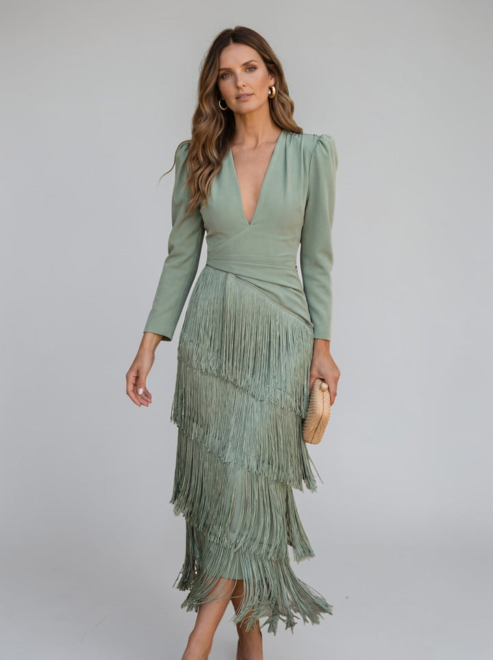Araminta | Fringe Detail Dress