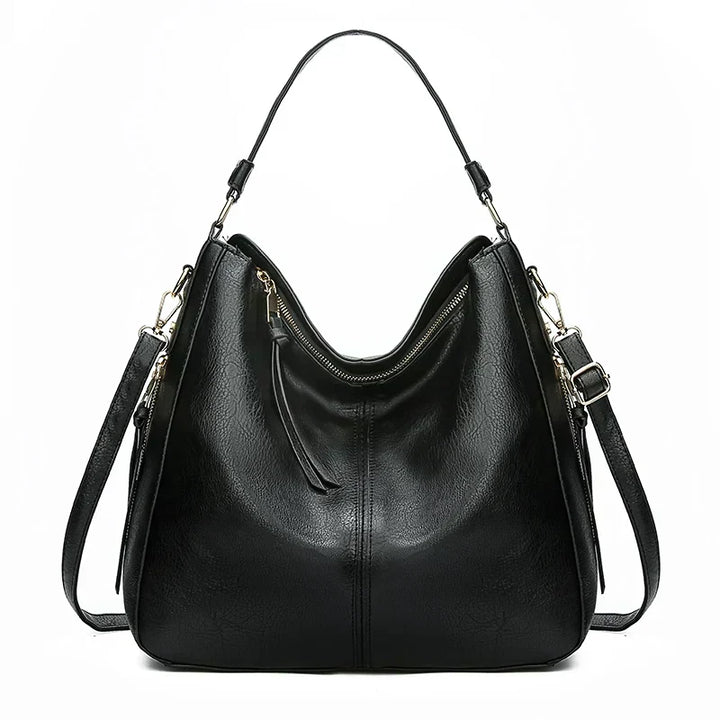 Charlotte™ | Elegant and Spacious Everyday Bag in Classic Black