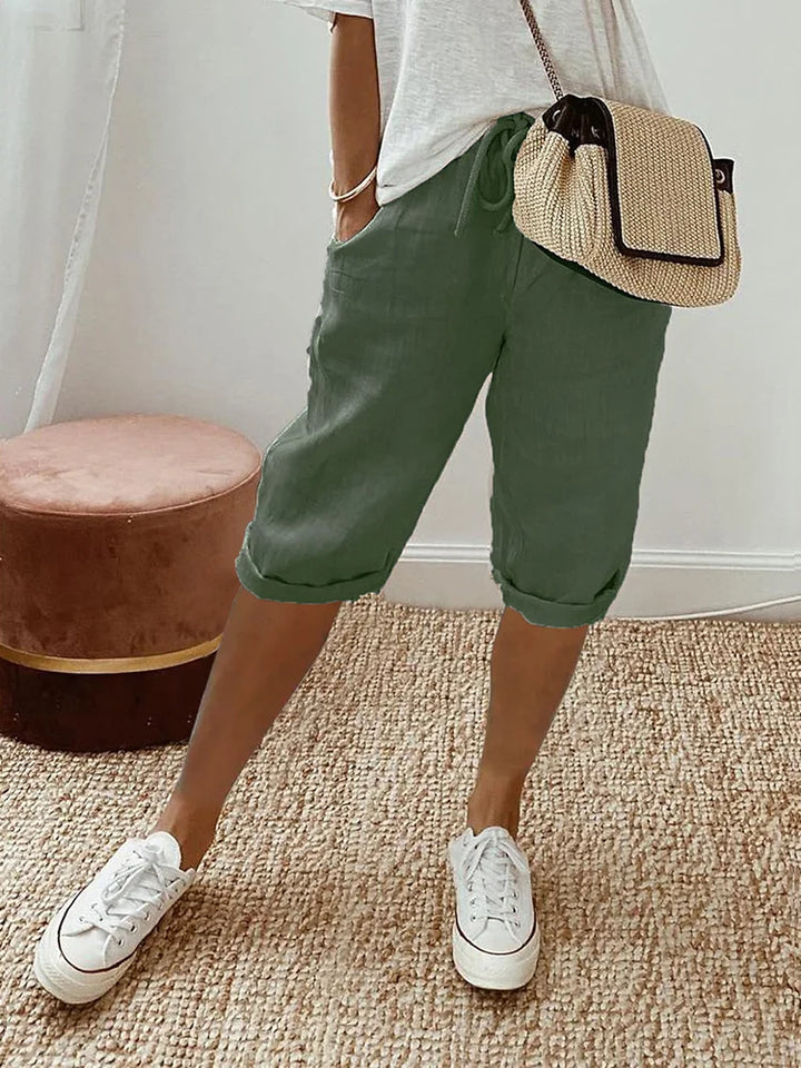 Celine | Relaxed Casual Cotton Shorts