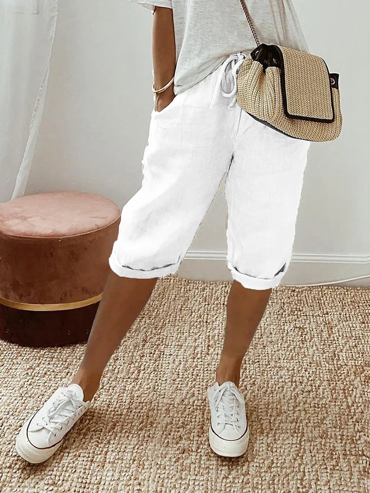 Celine | Relaxed Casual Cotton Shorts