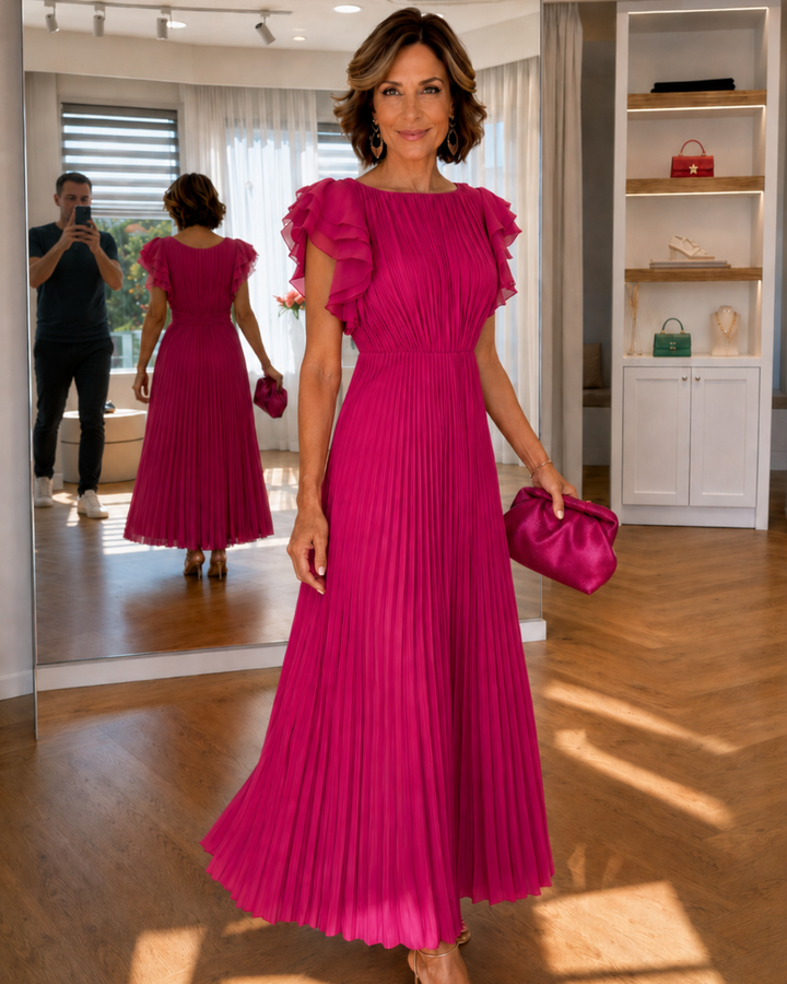 Winnie | Pleated Maxi Dress