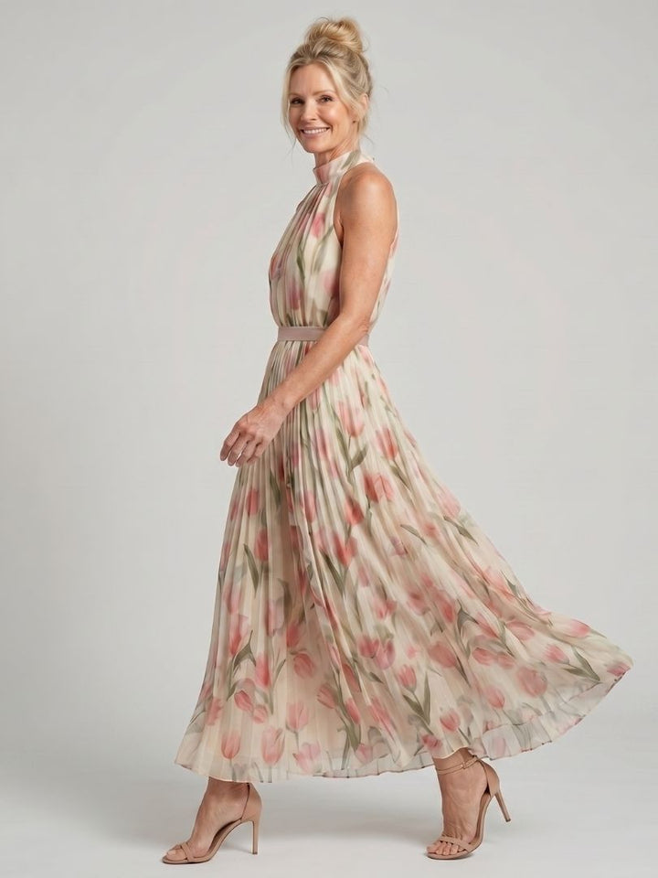 Aurelle | Halter Midi Dress
