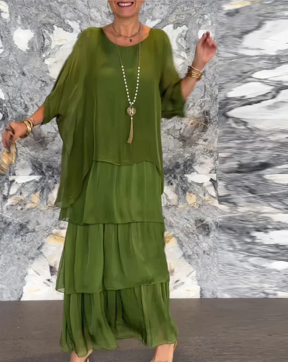 Sylvia | Elegant Flowing Maxi Dress