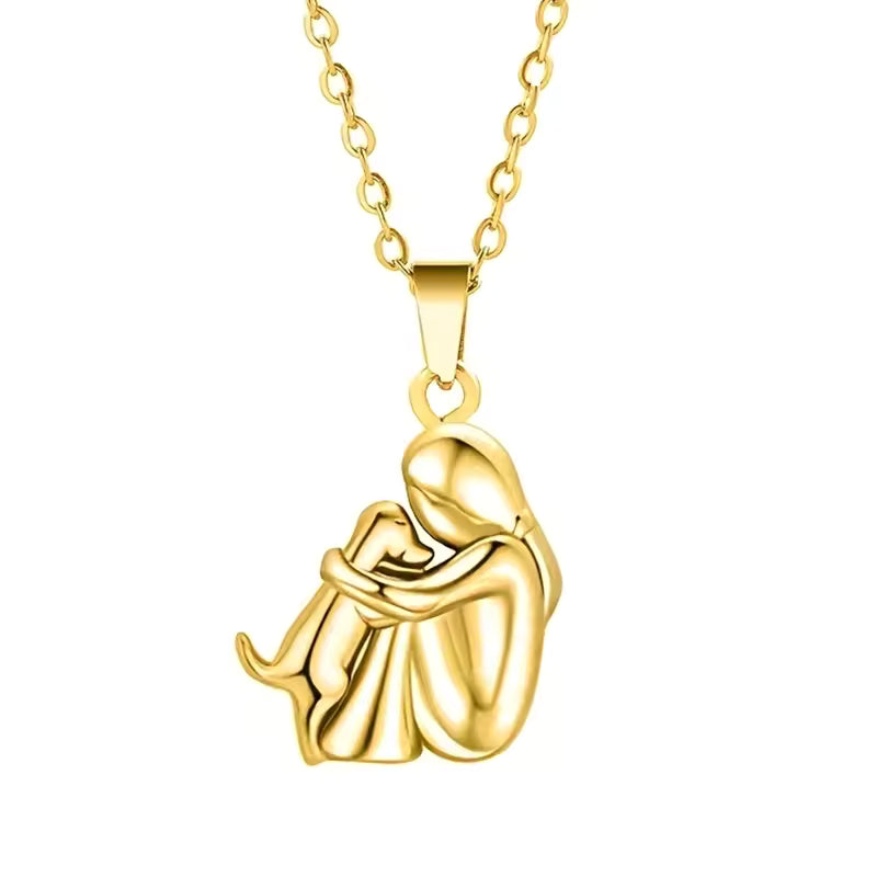 Elaine | Dog Embrace Necklace