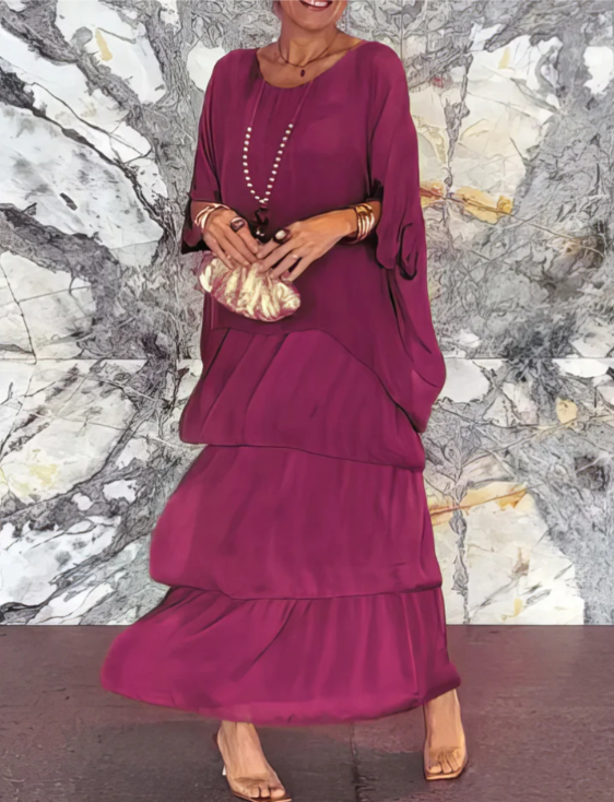Sylvia | Elegant Flowing Maxi Dress