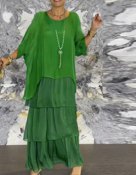 Sylvia | Elegant Flowing Maxi Dress