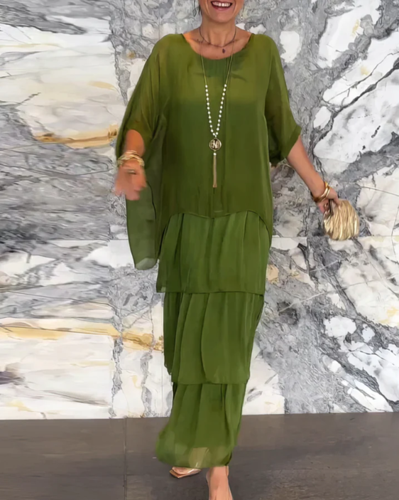 Sylvia | Elegant Flowing Maxi Dress