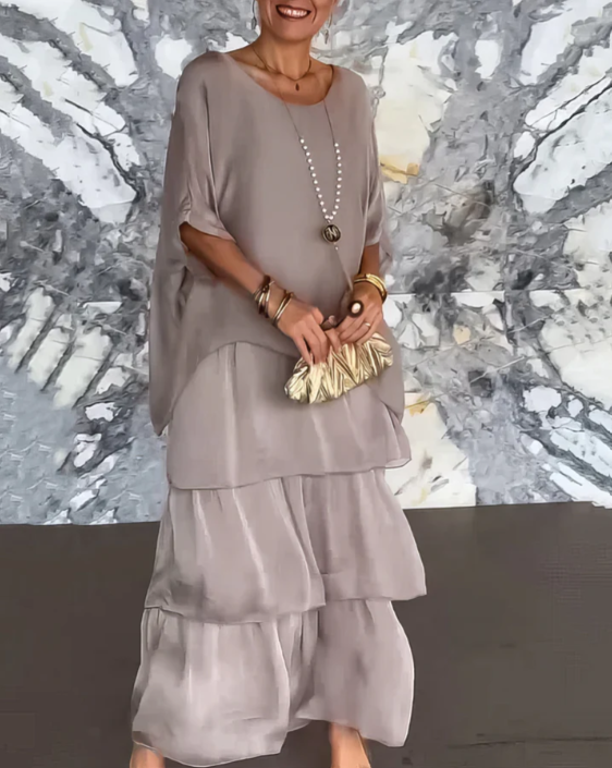 Sylvia | Elegant Flowing Maxi Dress
