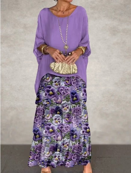 Sylvia | Elegant Flowing Maxi Dress