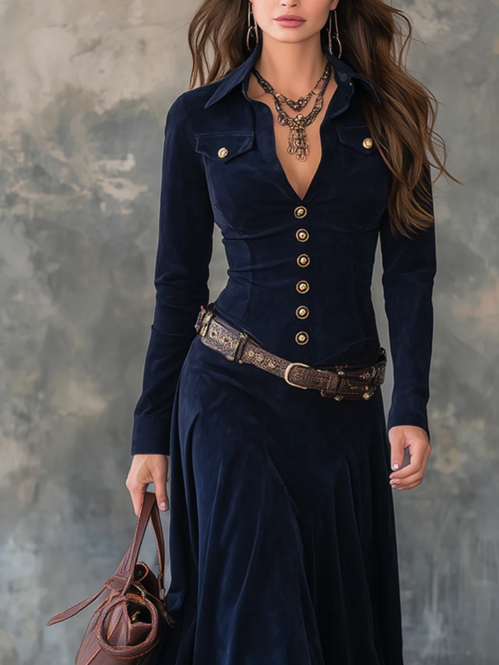 Kate | Long Split Dress