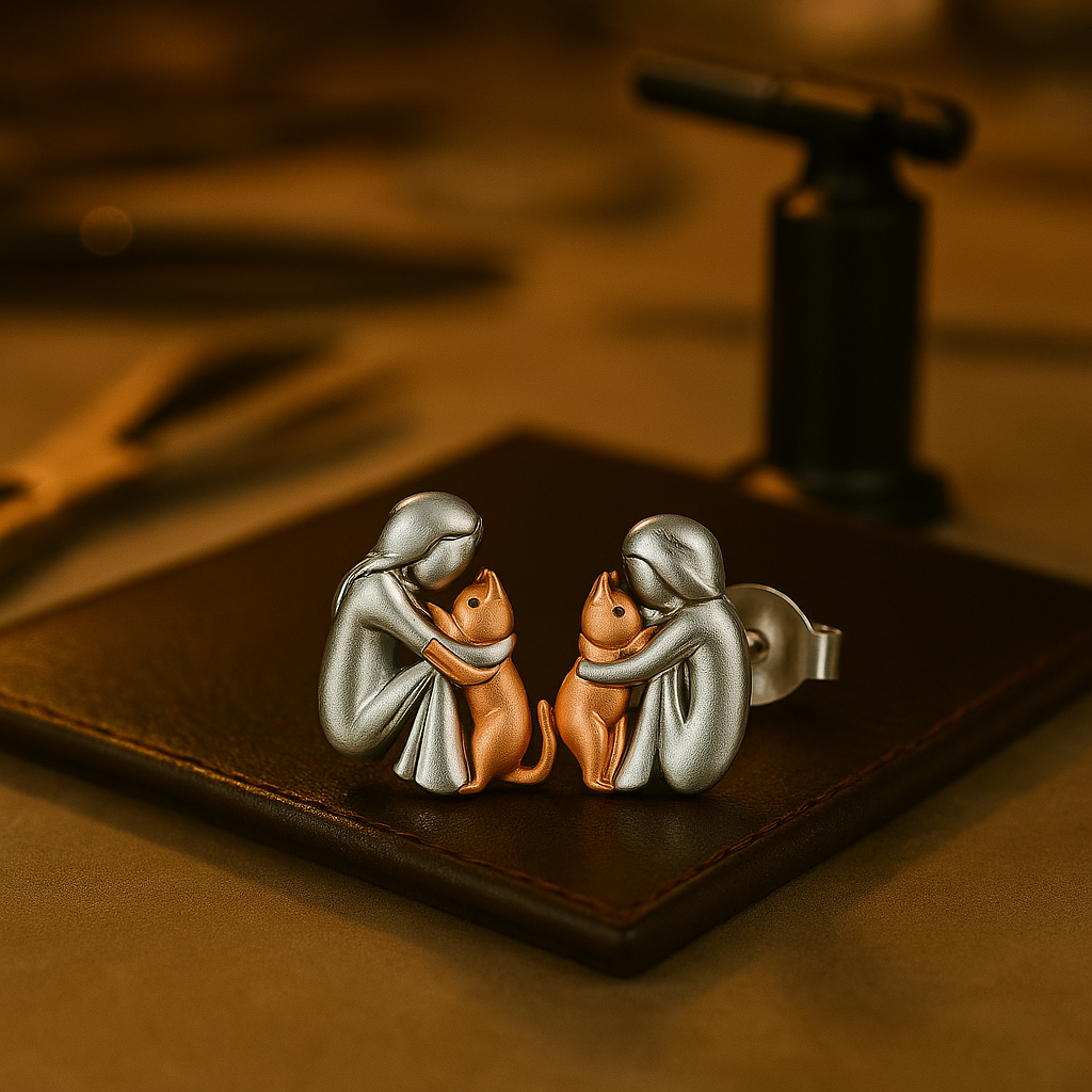 Anahi™ – Cat Icon Earrings for Heartfelt Moments